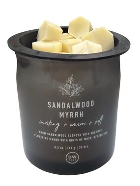DW Home Sandalwood Myrrh Wax Melts - Cream & Black